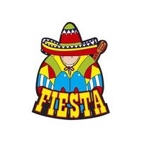 Mexicaans Fiesta decoratie bord 55 x 55 cm - thumbnail