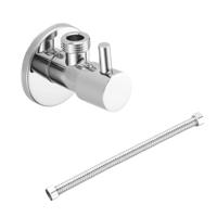 Hoekstopkraan SaniClear Talpa | Met flexibele aansluitslang (30 cm) | 1/2x1/2" | Chroom