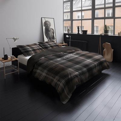 Dekbedovertrek Katoen Satijn Chestnut Plaid Ruiten 240x200 Cm Verkoelend McGregor - Dekbed-Discounter.nl