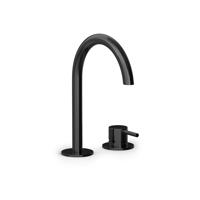 Wastafelmengkraan Hotbath Cobber 2 Gats Gepolijst Zwart PVD