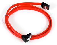 Sharkoon SATA 2 Cable with latch, 50 cm, angled SATA-kabel 0,5 m Rood - thumbnail