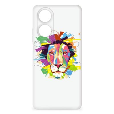 OPPO A58 4G Telefoonhoesje met Naam Lion Color OPPO A58 4G Telefoonhoesje met Naam Lion Color