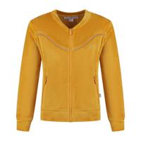 MAYCE zomer vest meisjes - oker geel - velvet