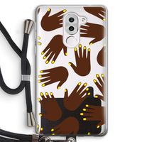 Hands dark: Honor 6X Transparant Hoesje met koord