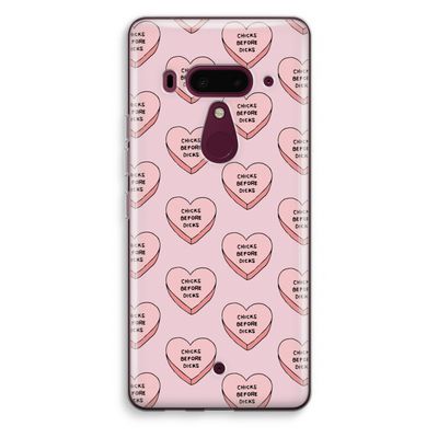 Chicks before dicks: HTC U12+ Transparant Hoesje