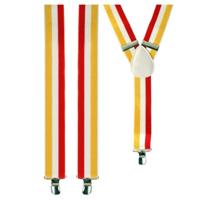 Bretels Oeteldonk - rood/geel/wit - volwassenen - Carnaval verkleed accessoires Bretels Oeteldonk - rood/geel/wit - volwassenen - Carnaval verkleed accessoires
