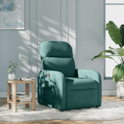 Fauteuil verstelbaar stof donkergroen