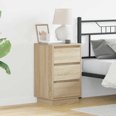 Nachtkastje met Sonoma eiken 39 x 34.5 x 65 cm Bewerkt hout