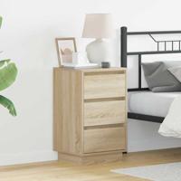 Nachtkastje met Sonoma eiken 39 x 34.5 x 65 cm Bewerkt hout