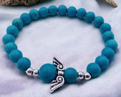 Turkoois armband engelenvleugels - Sieraden - Spiritueelboek.nl