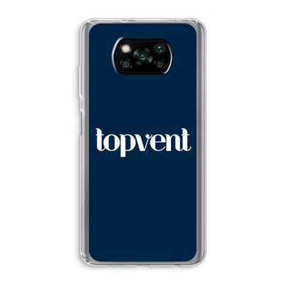 Topvent Navy: Xiaomi Poco X3 NFC Transparant Hoesje