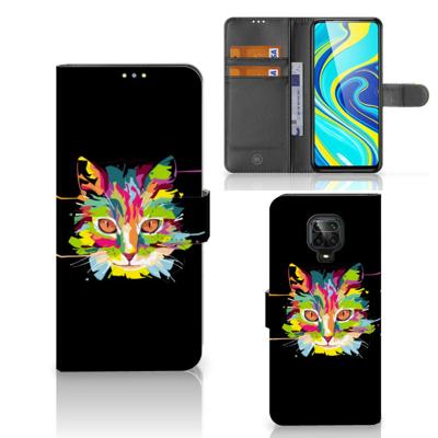 Xiaomi Redmi Note 9 Pro | Note 9S Leuk Hoesje Cat Color | Portemonnee hoesje