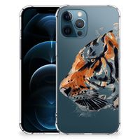 Back Cover iPhone 12 | 12 Pro Watercolor Tiger