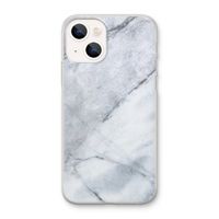 Witte marmer: iPhone 13 mini Transparant Hoesje