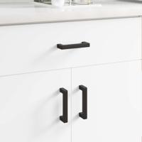 Meubelhandgreep 12 pcs Zwart 110 x 12 x 36 mm IJzer