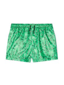 Off-White Kids short de bain Bandana - Vert