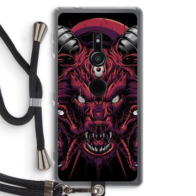 Hell Hound and Serpents: Sony Xperia XZ2 Transparant Hoesje met koord