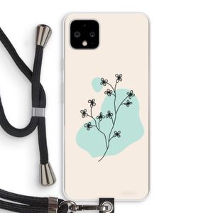 Love your petals: Pixel 4 XL Transparant Hoesje met koord
