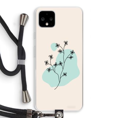 Love your petals: Pixel 4 XL Transparant Hoesje met koord