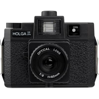 Holga 120GCFN  rolfilm camera optical glas lens, zwart