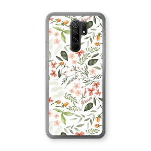 Sweet little flowers: Xiaomi Redmi 9 Transparant Hoesje