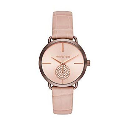 Horlogeband Michael Kors MK2721 Leder Roze 16mm