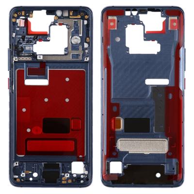 Front behuizing LCD frame bezel plaat met Zijkleutel voor Huawei mate 20 Pro (blauw)