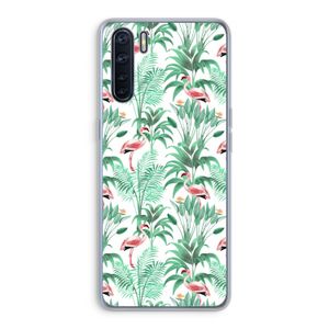 Flamingo bladeren: Oppo A91 Transparant Hoesje