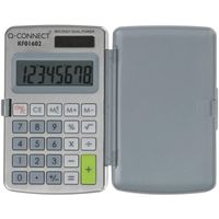 Q-CONNECT KF01602 calculator Pocket Basisrekenmachine Grijs, Wit - thumbnail