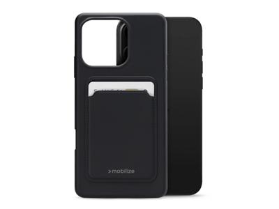 Mobilize Mobilize Rubber Gelly Card Case Apple iPhone 16 Pro Max Matt Black
