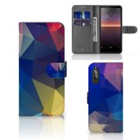 Sony Xperia 10 II | Book Case | Polygon Dark | Portemonnee hoesje