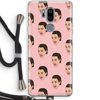 Ugly Cry Call: LG G7 Thinq Transparant Hoesje met koord