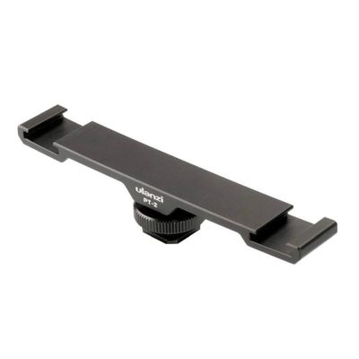 Ulanzi Dual cold shoe mount voor het monteren van extra lamp en/of microfoon
