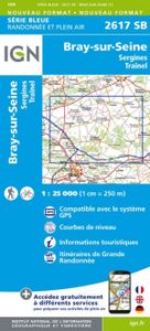 Wandelkaart - Topografische kaart 2617SB Bray-sur-Seine | IGN - Institut Géographique National
