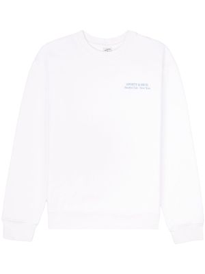 Sporty & Rich sweat Drink Water en coton - Blanc