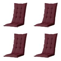 Kussen lage rug Panama bordeaux (4 stuks) Madison - Madison