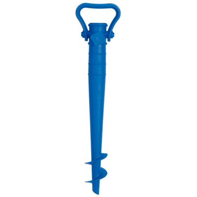 Parasolharing - blauw - kunststof - D37 mm x H40 cm