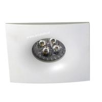 LED spot MR16 4Watt vierkant WIT dimbaar (12 Volt)