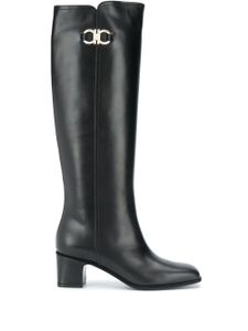 Ferragamo bottes Gancini - BLACK