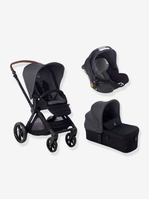 Combinatie trio JANE met kinderwagen Muum + reiswieg Micro + groep 0+ autostoel Koos iSize R1 zwart (cold black)