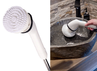 Shine 7-in-1 Elektrische Reinigingsborstel - 360° Draaibare Spin Scrubber met 7 Opzetstukken