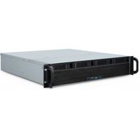 Inter-Tech 2U 2404L S-ATA Rack Zwart, Grijs