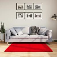 VidaXL Vloerkleed huarte laagpolig zacht wasbaar 120x120 cm rood