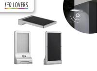 LED Lovers Kansas Solar Flat Light - Met Bewegingssensor - IP44 - Zilver