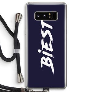 Biest: Samsung Galaxy Note 8 Transparant Hoesje met koord