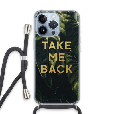 Take me back: iPhone 13 Pro Transparant Hoesje met koord