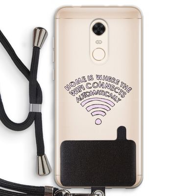 Home Is Where The Wifi Is: Xiaomi Redmi 5 Transparant Hoesje met koord
