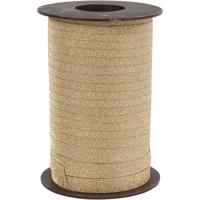 Creativ Company Cadeaulint, b: 10 mm, glitter, goud, 100 m/ 1 rol