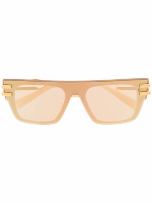 Balmain Eyewear lunettes de soleil à monture carrée - Tons neutres