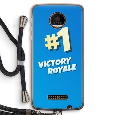 Victory Royale: Motorola Moto Z Force Transparant Hoesje met koord